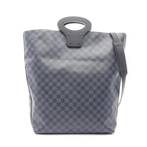 Louis Vuitton Folded Messenger Damier Cobalt Blue Tote Bag Navy Blue